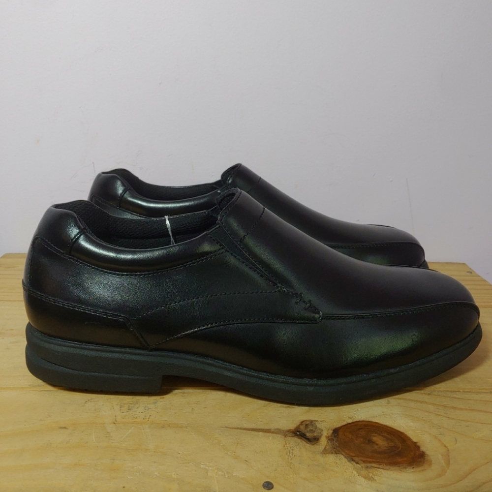 Nunn Bush Sanford Bike Toe Loafer/Service Shoes in Black, Men's size 10 US